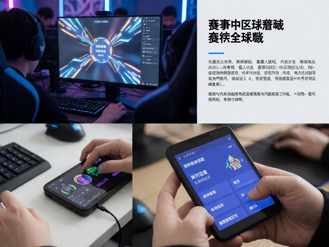 电竞社区用户在线讨论赛事，屏幕显示互动界面